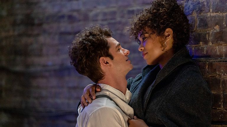 Andrew Garfield and Alexandra Shipp. Pic: Macall Polay/Netflix