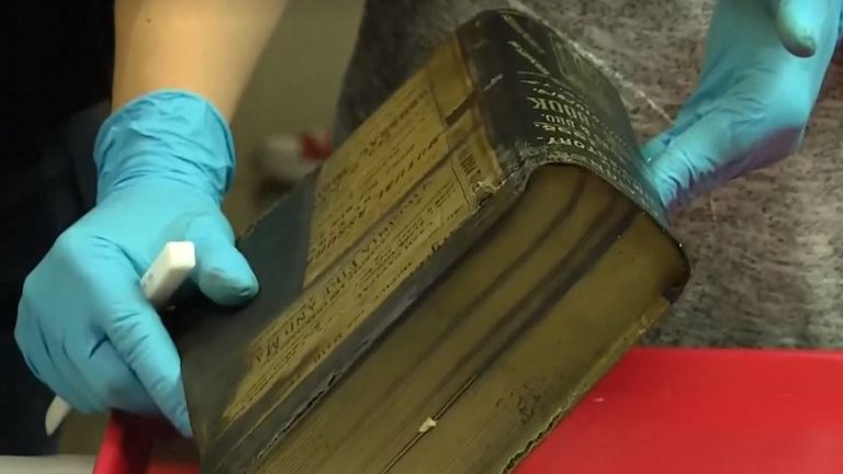 Books, coins, ammunition were among the artefacts pulled from the time capsule