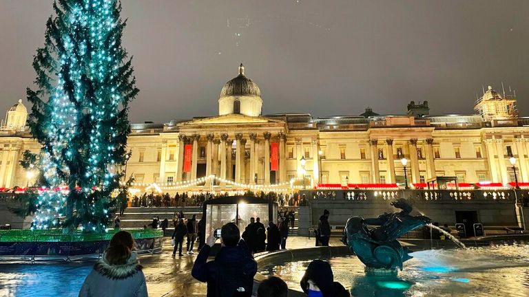 Se canceló un evento para miles en Trafalgar Square.  Foto: AP