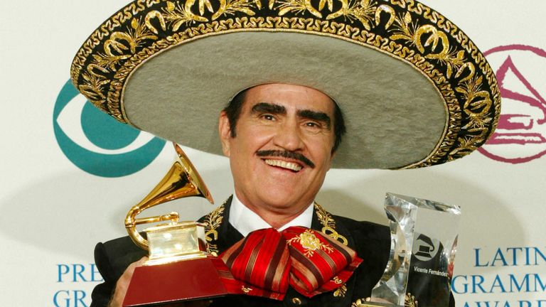 Vicente Fernandez won nine Latin Grammys during his career. 