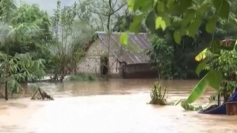 Flooding triggers landslides in Vietnam