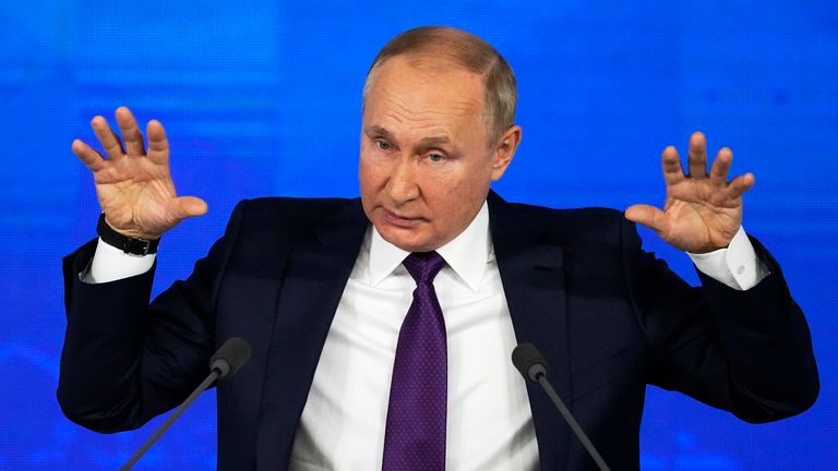 Vladimir Putin has been speaking about the West&#39;s behaviour on the Russian border