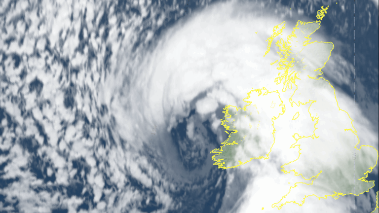 Storm Barra hits Ireland