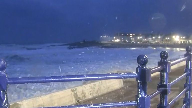 Screengrab from Edna Brady VT in Porthcawl, South Wales