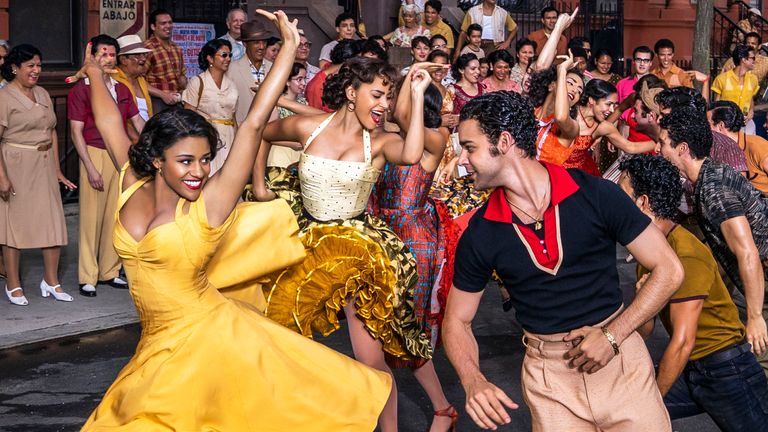 Ariana DeBose as Anita and David Alvarez as Bernardo in West Side Story. Pic: 20th Century Studios