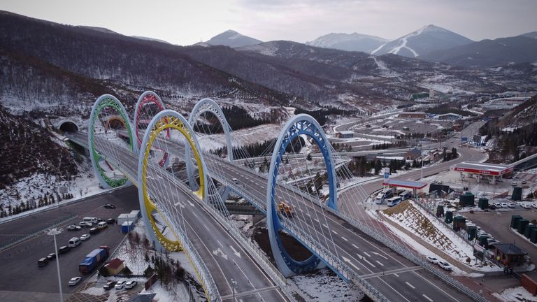 حلقه های المپیک به مکان هایی در Zhangjiakou، استان هبی منتهی می شود