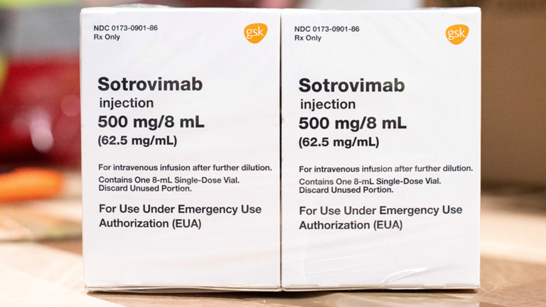 MUST CREDIT GSK/Vir Biotechnology Another COVID-19 treatment, Xevudy (sotrovimab), has today been approved by the Medicines and Healthcare products Regulatory Agency (MHRA) after it was found to be safe and effective at reducing the risk of hospitalisation and death in people with mild to moderate COVID-19 infection who are at an increased risk of developing severe disease.