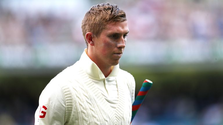 England&#39;s Zak Crawley after being dismissed during day two of the third Ashes test at the Melbourne Cricket Ground, Melbourne. Picture date: Monday December 27, 2021.