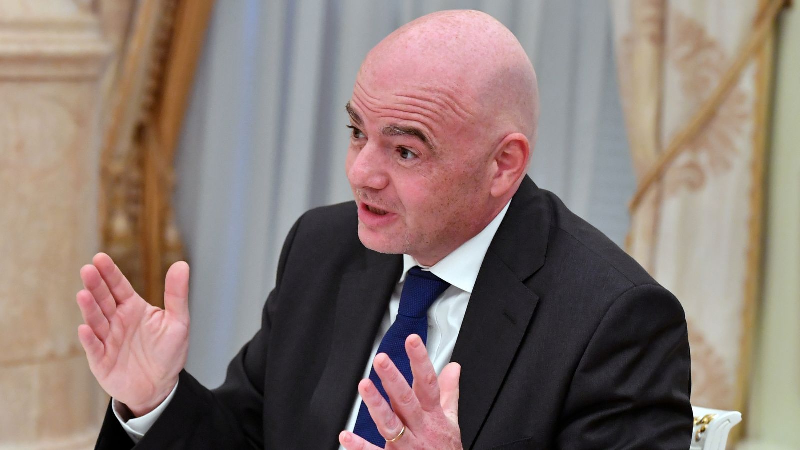 FIFA president Gianni Infantino says World Cup every two years could mean African migrants 'don't need to die in the sea'
