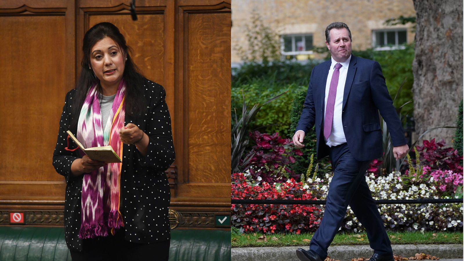 Chief whip denies claims he told Tory MP she was sacked as a minister due to her Muslim faith