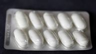 Ten pills of the antibiotic "Amoxicillin 1000mg" are seen at a pharmacy in Hanau, Germany, May 31, 2018