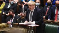 Boris Johnson at PMQs on 12 January 2021 Pic: UK Parliament/Jessica Taylor