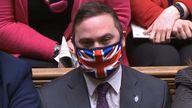 A view of Bury South MP Christian Wakeford sitting on the opposition benches during Prime Minister&#39;s Questions in the House of Commons, London. Picture date: Wednesday January 19, 2022.