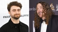 Daniel Radcliffe will star as Weird Al in a film biopic about the singer. Pics: AP