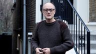 Former special advisor to British Prime Minister Boris Johnson, Dominic Cummings, is seen outside his house in London, Britain, January 24, 2022. REUTERS/Hannah McKay
