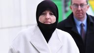 Former member of the Irish Defence Forces Lisa Smith arrives at the Criminal Courts of Justice charged with membership of the so-called Islamic State (IS) terror group and funding terrorism, in Dublin, Ireland, January 25, 2022. REUTERS/Clodagh Kilcoyne 