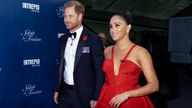 The Duke and Duchess of Sussex pictured in New York in November
