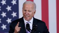 Joe Biden has had a challenging first year as US president Pic: AP                                       