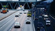 Smart motorways have screens that can light up to indicate lane closures