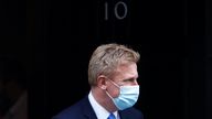 Co-Chairman of Britain&#39;s Conservative Party Oliver Dowden walks outside Downing Street in London, Britain, January 12, 2022. REUTERS/Paul Childs
