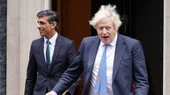 Prime Minister Boris Johnson and Chancellor Rishi Sunak exit 10 Downing Street