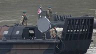 An example of a sonic weapon seen on a Royal Marines landing craft in 2012