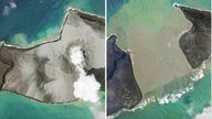 2 way Tonga comp - Volcano eruption