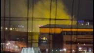 The fire at Wolves&#39; Molineux Stadium broke out in the early hours of 23 January. Pic: @Wolfpackwwfc/Twitter