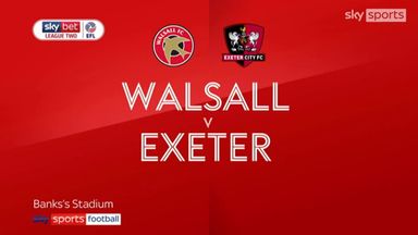 Walsall 0-2 Exeter