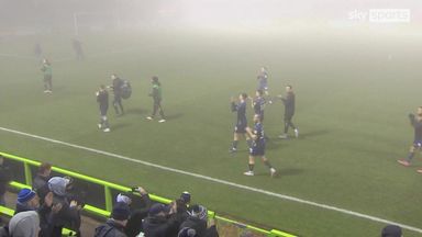 Match abandoned after four mins due to fog