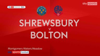 Shrewsbury Town 0-1 Bolton