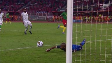 Comoros stand-in keeper makes unorthodox double save!