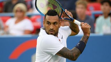 Kyrgios hits opponent!