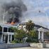 Fire breaks out again at South African parliament a day after main assembly chamber 'gutted'