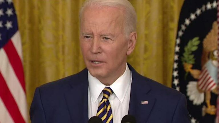 US president Joe Biden said any repercussions will &#39;depend&#39; on what Russia does in regards to Ukraine.