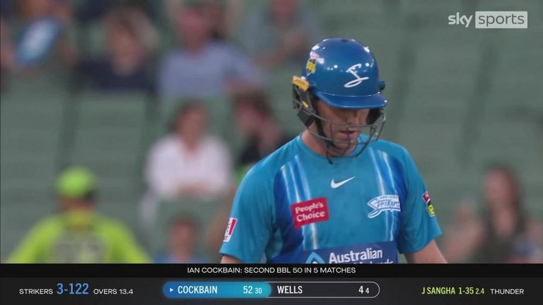 Adelaide Strikers Beat Sydney Thunder By Six Runs In The Big Bash League Video Watch Tv Show Sky Sports