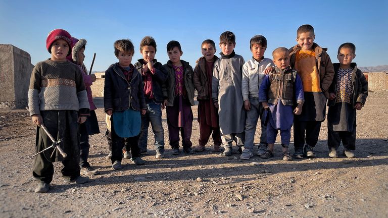Children are bearing the brunt of Afghanistan’s growing humanitarian crisis. Pic: Chris Cunningham