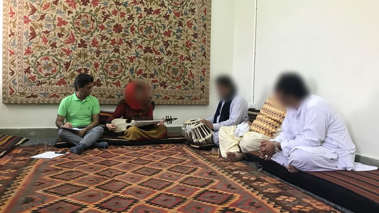 Afghan musicians shared their sadness over the people currently "scared" to play music