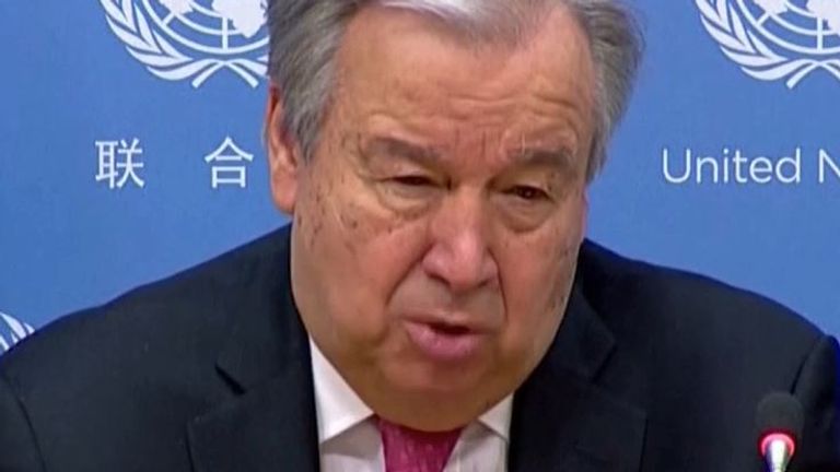 Antonio Guterres has called for a reduction in military strikes in Yemen
