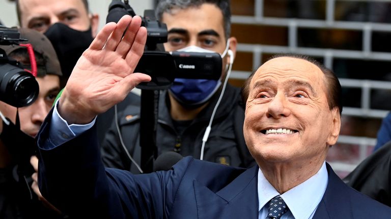 Silvio Berlusconi last year 