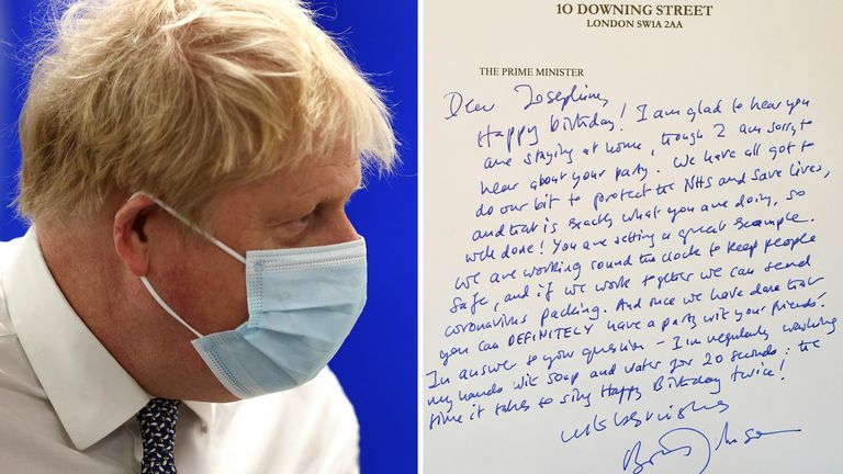 Boris johnson comp birthday letter
