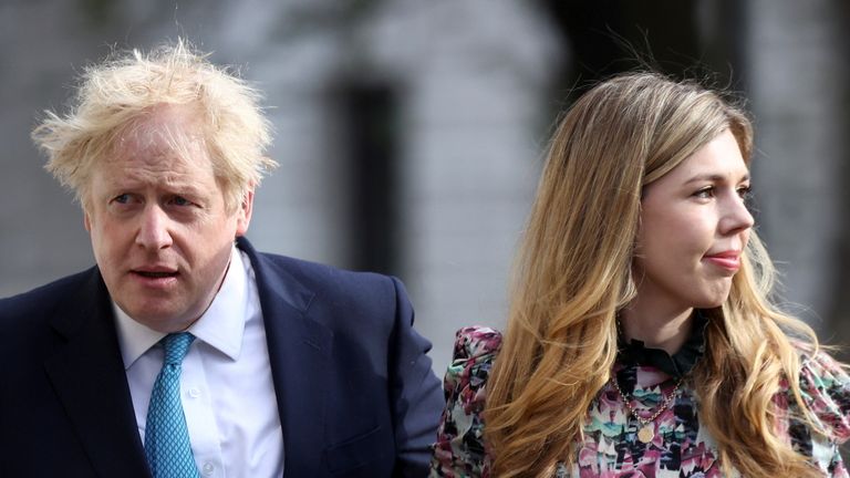 Boris Johnson and his wife Carrie attended the 20 May 2020 party