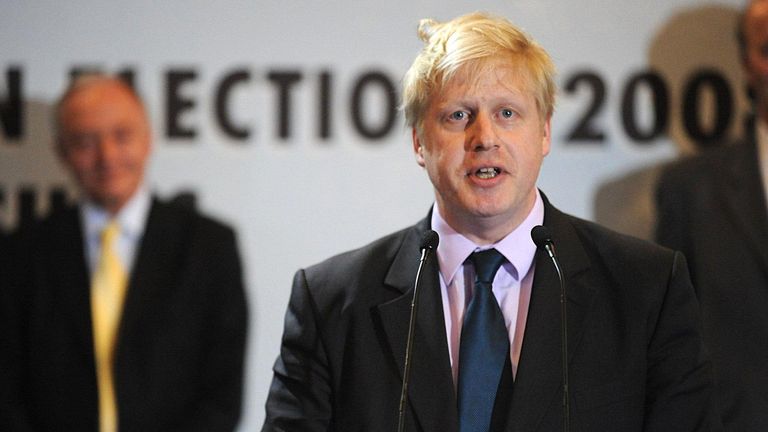 Tory MP Boris Johnson, pictured at City Hall, London, where he was elected London Mayor, capping a catastrophic day for Labour in the local elections.
Read less
Picture by: John Stillwell/PA Archive/PA Images
Date taken: 03-May-2008