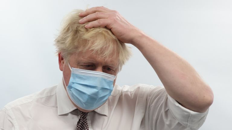 Prime Minister Boris Johnson was interviewed on Tuesday during a visit to the Finchley Memorial Hospital in North London