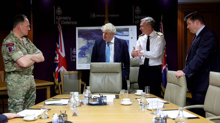 Boris Johnson was briefed on the situation on Russia&#39;s border with Ukraine earlier this week
