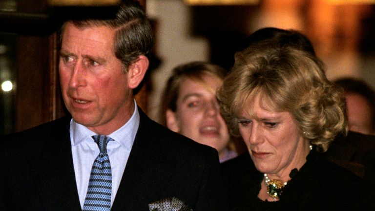 Charles and Camilla pictured leaving London&#39;s Ritz Hotel in January 1999