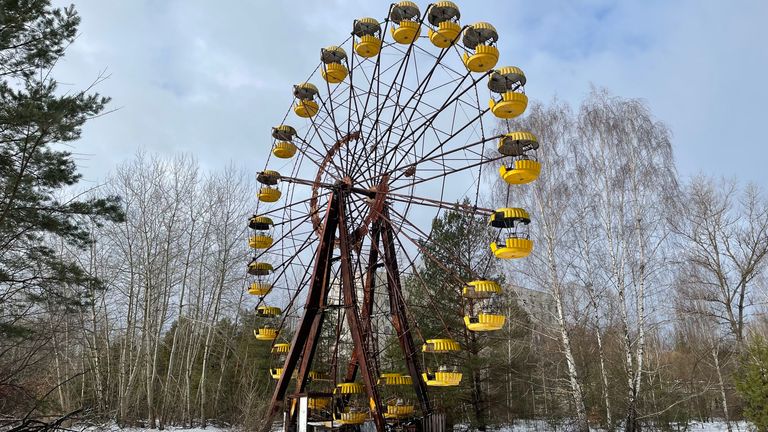 Ferris wheel in Prypyat