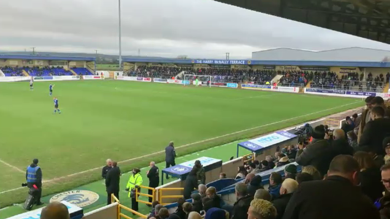 Chester FC&#39;s pitch is in Wales 