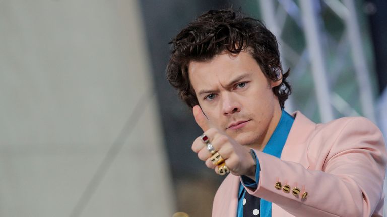 Singer Harry Styles performs on NBC&#39;s &#39;Today&#39; show in New York City, U.S., February 26, 2020. REUTERS/Brendan McDermid
