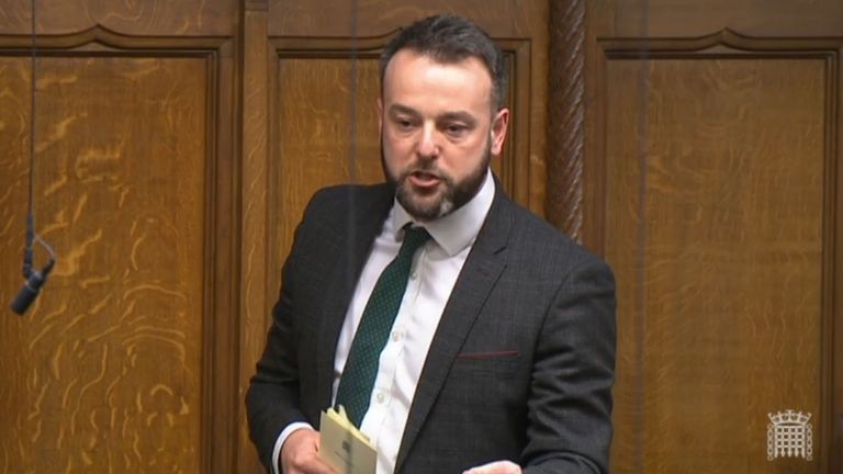 Colum Eastwood in the Commons in 2022. Pic: PA
